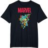 imageMarvel SpiderMan and Avengers Retro Silver Age Super Heroes TShirtBlack
