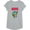 imageMarvel SpiderMan and Avengers Retro Silver Age Super Heroes TShirtHeather Grey