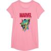 imageMarvel SpiderMan and Avengers Retro Silver Age Super Heroes TShirtPink