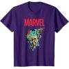 imageMarvel SpiderMan and Avengers Retro Silver Age Super Heroes TShirtPurple