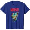 imageMarvel SpiderMan and Avengers Retro Silver Age Super Heroes TShirtRoyal Blue