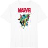 imageMarvel SpiderMan and Avengers Retro Silver Age Super Heroes TShirtWhite