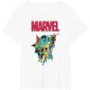 imageMarvel SpiderMan and Avengers Retro Silver Age Super Heroes TShirtWhite