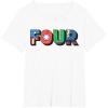 imageMarvel Super Heroes Avengers Numbers 4 Fourth 4th Birthday TShirtWhite