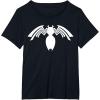 imageMarvel Venom White Spider Logo Halloween Graphic TShirt TShirtBlack