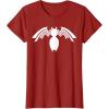 imageMarvel Venom White Spider Logo Halloween Graphic TShirt TShirtCranberry Red