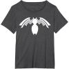 imageMarvel Venom White Spider Logo Halloween Graphic TShirt TShirtDark Heather Grey