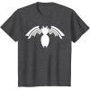 imageMarvel Venom White Spider Logo Halloween Graphic TShirt TShirtDark Heather Grey
