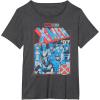 imageMarvel XMen 97 Americana Colors Group Poster TShirtDark Heather Grey