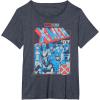 imageMarvel XMen 97 Americana Colors Group Poster TShirtHeather Blue