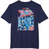 imageMarvel XMen 97 Americana Colors Group Poster TShirtNavy Blue