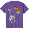 imageThor Character Collage TShirtPurple Heather