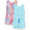 imageAmazon Essentials Disney  Marvel  Star Wars  Frozen  Princess Girls and Toddlers Knit Sleeveless Rompers Pack of 2PrincessFriendship