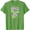 imageMarvel  HULK Retro Faded Style TShirtGrass Green
