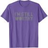 imageMarvel Avengers Endgame Thor Im Still Worthy TShirtPurple Heather