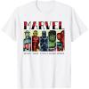 imageMarvel Avengers and SpiderMan Super Hero Real Names Retro TShirtWhite