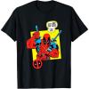 imageMarvel Comics Deadpool Minimal Face Graphic TShirtBlack