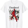 imageMarvel Comics Deadpool Retro Comic Shout TShirtWhite