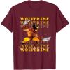 imageMarvel Cosmic Invasion Game Wolverine Retro Pixel Graphics TShirtBurgundy