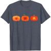 imageMarvel Halloween SpiderMan Trio Pumpkin Characters Lineup TShirtHeather Blue