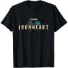 imageMarvel Iron Heart Metallic HeartShaped Logo TShirtBlack