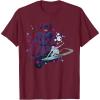 imageMarvel Silver Surfer and Galactus Retro Sixties Stylized TShirtBurgundy