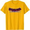 imageMarvel SpiderMan Across the SpiderVerse Movie Logo TShirtGolden Yellow