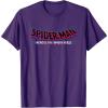 imageMarvel SpiderMan Across the SpiderVerse Movie Logo TShirtPurple