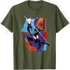 imageMarvel SpiderMan Across the SpiderVerse Three Spiders TShirtOlive Green