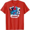 imageYour Friendly Neighborhood SpiderMan  Suit Panels TShirtRed