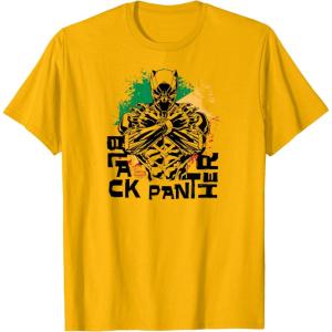 imageBlack Panter Wakanda Vibe TShirtGolden Yellow
