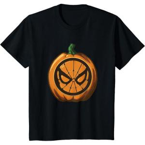 imageKids Marvel Comics Retro Classic Halloween SpiderMan Pumpkin TShirtBlack