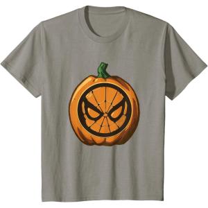imageKids Marvel Comics Retro Classic Halloween SpiderMan Pumpkin TShirtSlate Grey