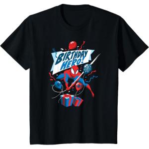 imageKids Marvel SpiderMan Birthday Hero TShirtBlack