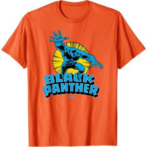 imageMarvel  Black Panther Character Logo TShirtOrange