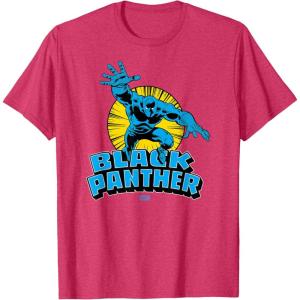 imageMarvel  Black Panther Character Logo TShirtRed Heather