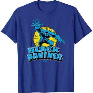 imageMarvel  Black Panther Character Logo TShirtRoyal Blue