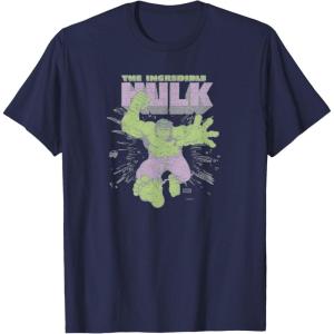 imageMarvel  HULK Retro Faded Style TShirtNavy Blue