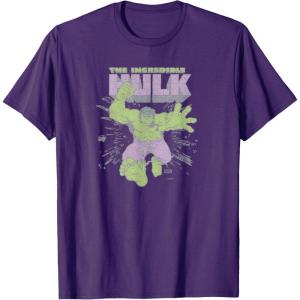 imageMarvel  HULK Retro Faded Style TShirtPurple
