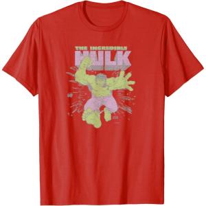 imageMarvel  HULK Retro Faded Style TShirtRed