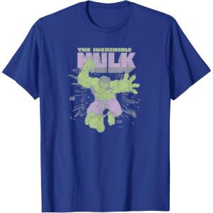 imageMarvel  HULK Retro Faded Style TShirtRoyal Blue