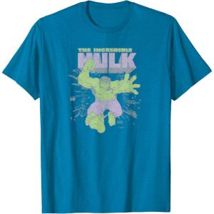 imageMarvel  HULK Retro Faded Style TShirtSapphire Blue