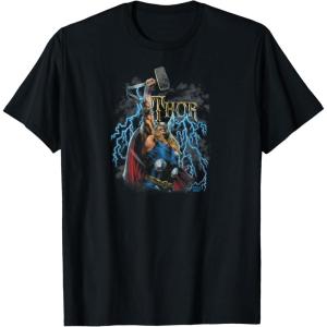 imageMarvel  The Mighty THOR Classic Rock Vibe TShirtBlack