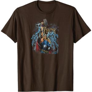 imageMarvel  The Mighty THOR Classic Rock Vibe TShirtBrown