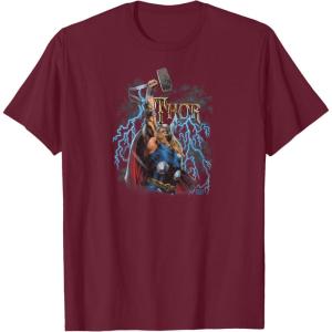 imageMarvel  The Mighty THOR Classic Rock Vibe TShirtBurgundy