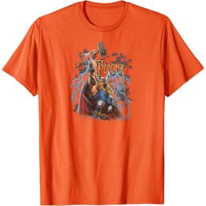 imageMarvel  The Mighty THOR Classic Rock Vibe TShirtOrange
