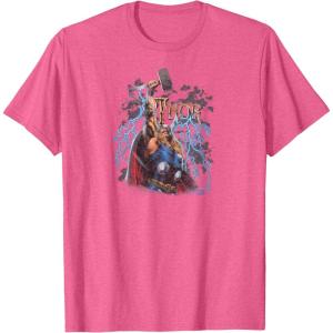 imageMarvel  The Mighty THOR Classic Rock Vibe TShirtPink Heather