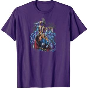 imageMarvel  The Mighty THOR Classic Rock Vibe TShirtPurple