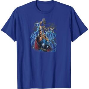 imageMarvel  The Mighty THOR Classic Rock Vibe TShirtRoyal Blue