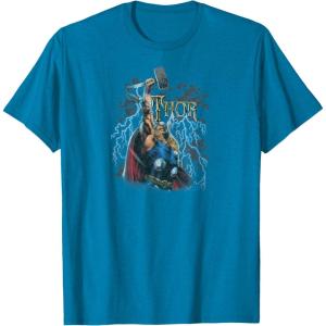 imageMarvel  The Mighty THOR Classic Rock Vibe TShirtSapphire Blue